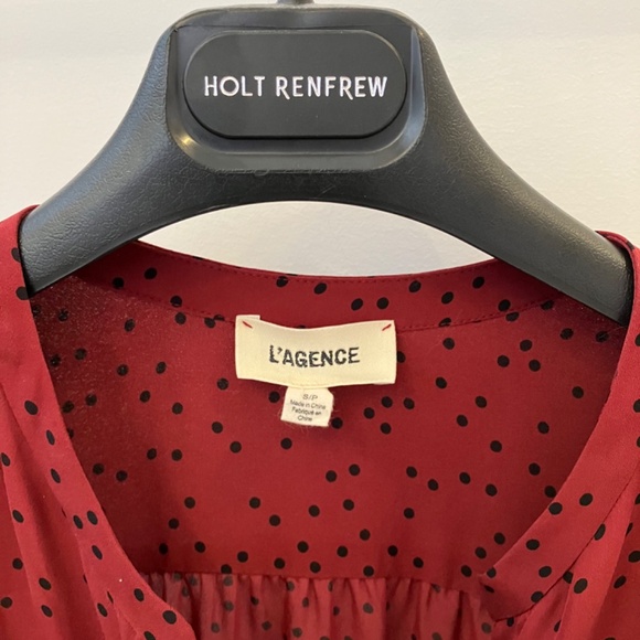 L’Agence Polka Dot Silk Blouse - Picture 2 of 16